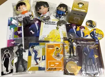 블루 록 바치라 메구루 굿즈 묶음 판매 아크릴 스탠드 봉제 인형 캔뱃지