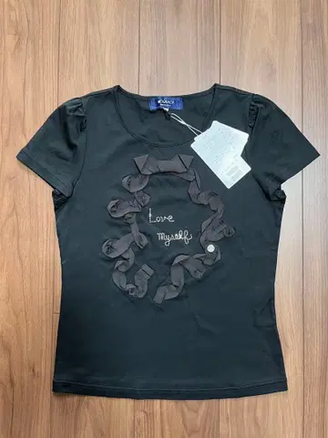 M's gracy 미사용 새상품 리본 가공 티셔츠 38 사이즈