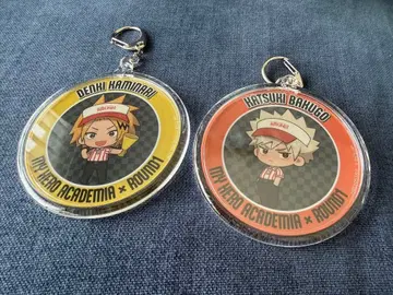 히로아카 라운드원 아크릴 키링 바쿠고 카츠키 가미나리 덴키 세트