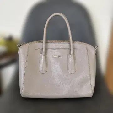 [ 컨디션 최상 ] FURLA 훌라 핸드백 핑크 베이지