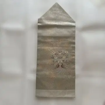 나고야 오비 두 마리 새와 꽃 무늬