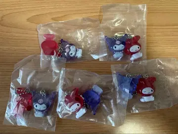 산리오 캐릭터즈 나카요시 드롭 참 [ 마이멜로디 쿠로미 ] 5개