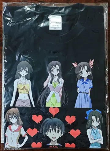 School Days T셔츠(마코토와의 상관도) XL 사이즈