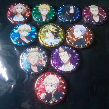 도쿄 리벤저스 트레이딩 홀로그램 캔뱃지 컴플리트