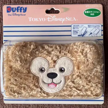 새상품 더피 스마트폰 케이스 멀티 대응 디즈니씨 한정판 복슬복슬 수첩형