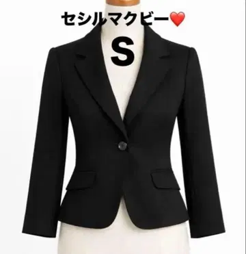 세실 맥비 블랙 S 사이즈 테일러드 자켓 출퇴근 평소 겉옷