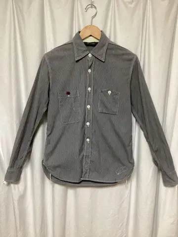 최종 가격 인하 FOB FACTORY 긴팔 셔츠 가는 히코리 패턴