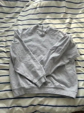 LOS ANGELES APPAREL 그레이 맨투맨 14 OZ