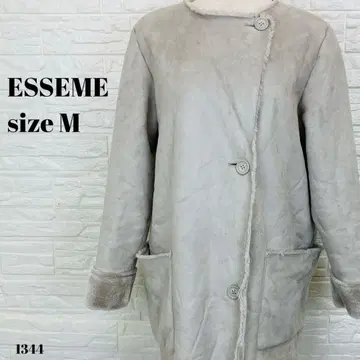 ESSEME 에셈 무스탕 [새상품급] 코트 그레이 M 1344