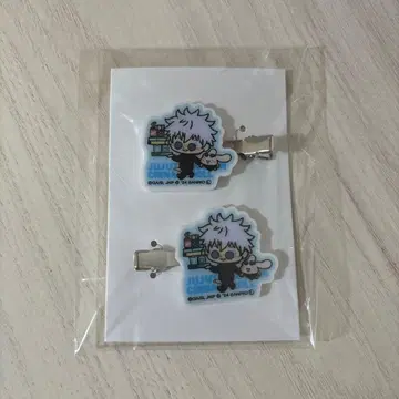 주술회전 회옥옥절 고죠 사토루 앞머리 클립 헤어 클립