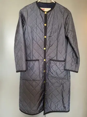 트래디셔널 웨더웨어 네이비 퀼팅 자켓