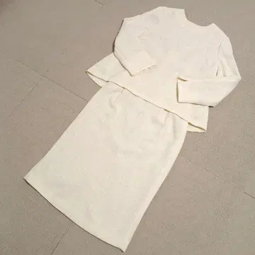 ef-de 에프데 세레모니 트위드 셋업 아이보리