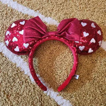 도쿄 디즈니 리조트 하트 무늬 머리띠