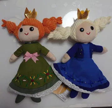 판타지 스프링스 봉제 인형 겨울왕국 엘사 안나 세트 재판매