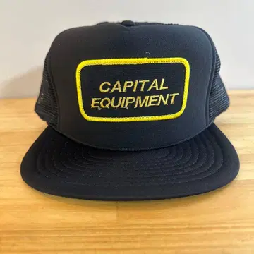 레어 90s 데드스탁 트래커 캡 기업 로고 vintage