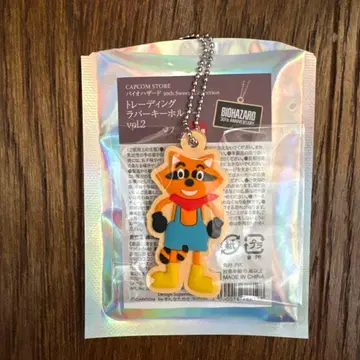 바이오하자드 트레이딩 러버 키링 라쿤 군