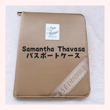 Samantha Thavasa 라운드 지퍼 멀티 여권 케이스 L