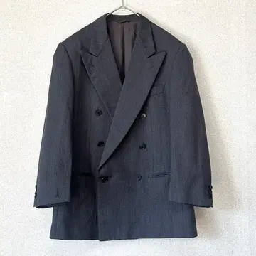 이탈리아제 CERRUTI 더블 테일러드 자켓 차콜 그레이 48