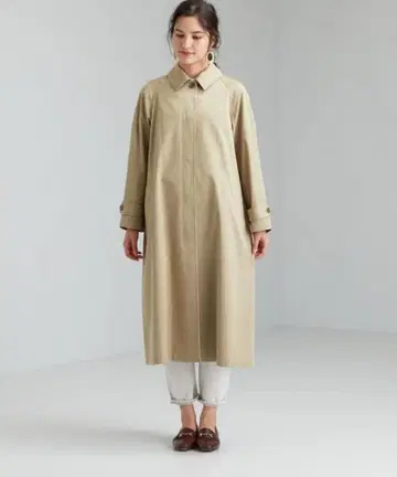 주말 할인 Green label relaxing A라인 스텐칼라 코트