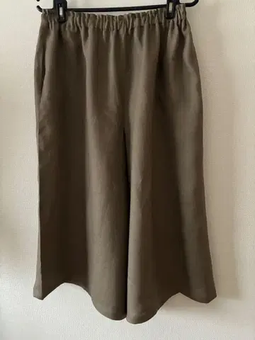 린넨 가우초 팬츠 모카 베이지