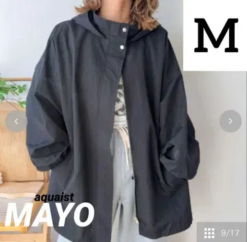 새상품 시마무라 aquaist mayo 마운틴 후드티 블랙 M