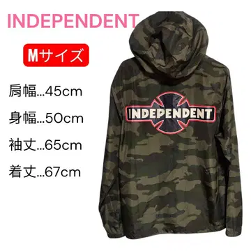 INDEPENDENT 아이언 크로스 로고 카모플라쥬 나일론 자켓 M