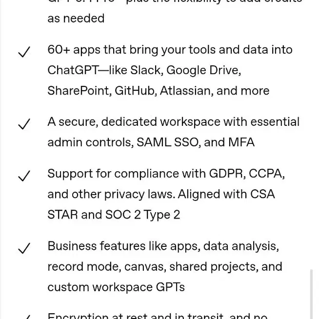 Chatgpt Pro/ Business team member