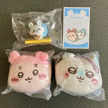 치이카와 (먼작귀) 모몽가 & 헌책방 4종 세트 스티커 마스코트 피규어