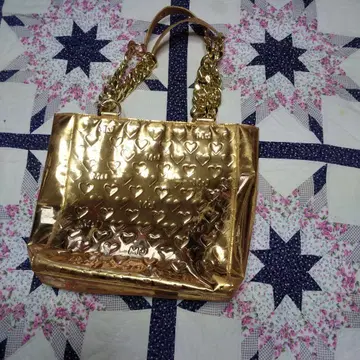 골드 하트 무늬 숄더백 30x40