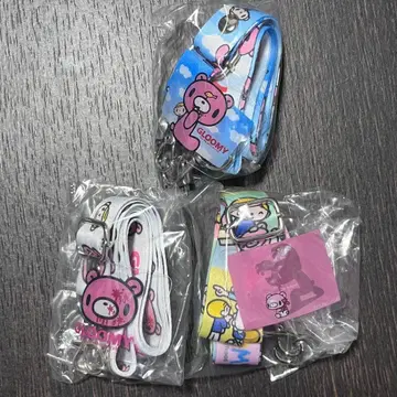 장난꾸러기 곰 그루미 넥스트랩 A D E 3종 세트