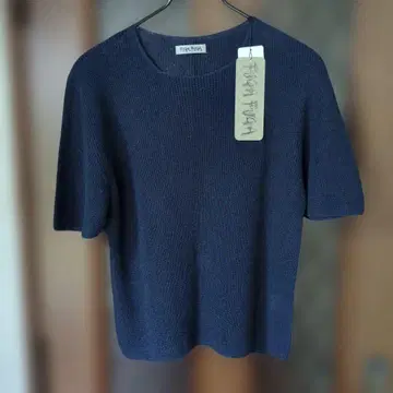 FUGA FUGA 네이비 반팔 니트