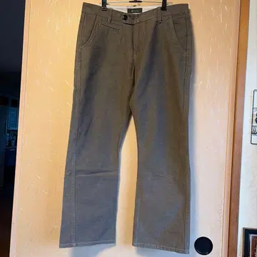 FOB Factory 카키 스트레이트 데님 팬츠