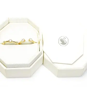 새상품급 스와로브스키 콘스텔라 반지 2연 반지 16호 58