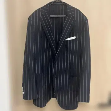 스트라이프 테일러드 자켓
