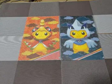 피카츄 루기아&호우오우 판초 A4 클리어 파일 2장 세트