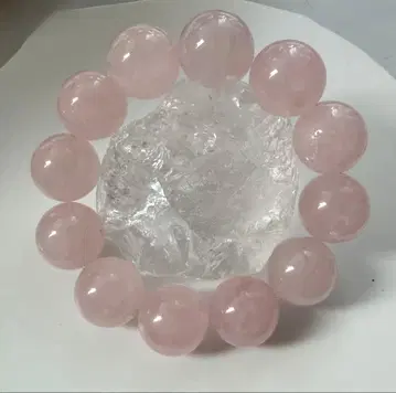 천연 딥 로즈쿼츠 팔찌 빅볼