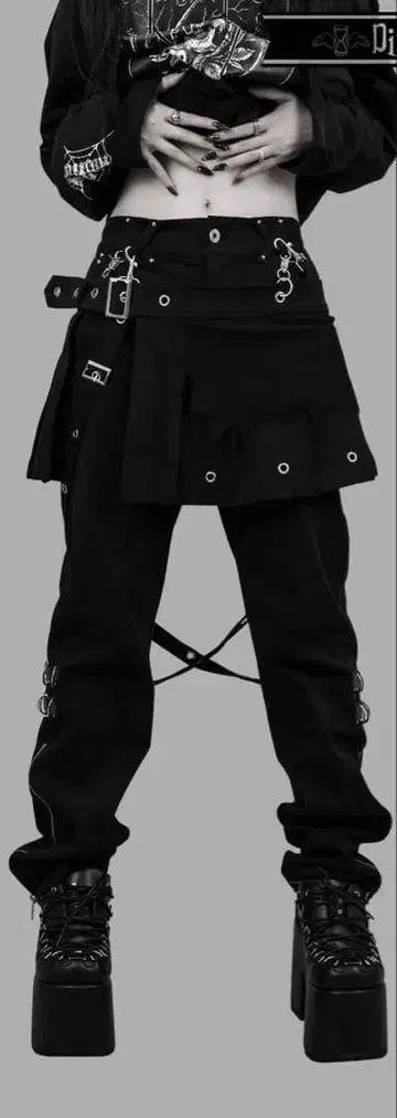 DimMoire RE:CHAIN 본지티 팬츠 (Black)