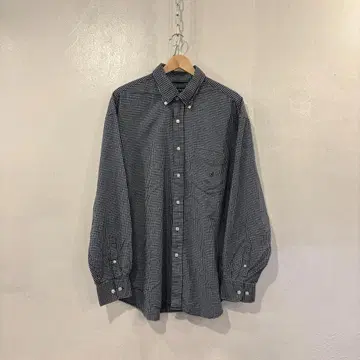 00s NAUTICA 노티카 블랙 체크 플란넬 셔츠 XL