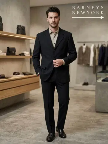 BARNEYS NEWYORK REDA 자켓 이탈리아제 블랙 46