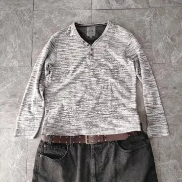 아카이브 멜란지 헨리 롱 슬리브 Y2K