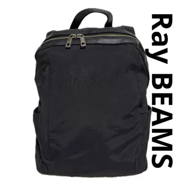 Ray BEAMS 여성용 나일론 백팩 블랙 D56