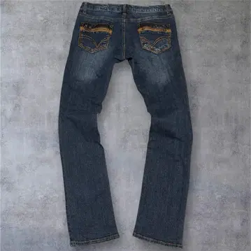 00s [ archive ] 기믹/미세 플레어 데님/자수/오니히게/Y2K