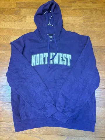 보라색 XL 사이즈 코튼 후드티 빈티지 서해안 west coast