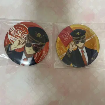 오키타 소고 나리타 애니메이션 데크 파이롯트 캔뱃지