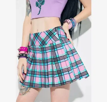 CURRENT MOOD 미니스커트 플리츠 체크