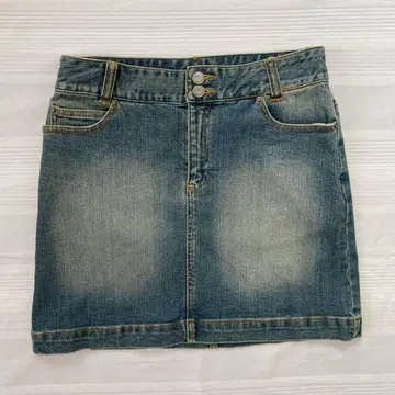 마이클코어스 데님 미니 스커트 스트레치 사다리꼴 아름다운 실루엣 온워드