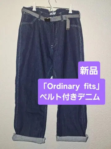 새상품 [ Ordinary fits ] 벨트 포함 데님