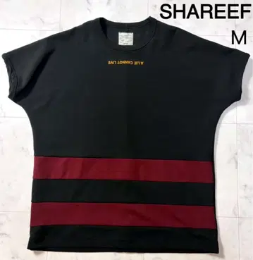 SHAREEF 샤리프 반팔 드롭 숄더 보더 바이컬러 M