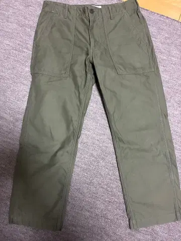 FOB FACTORY 워크 팬츠 사이즈 2 올리브 그린