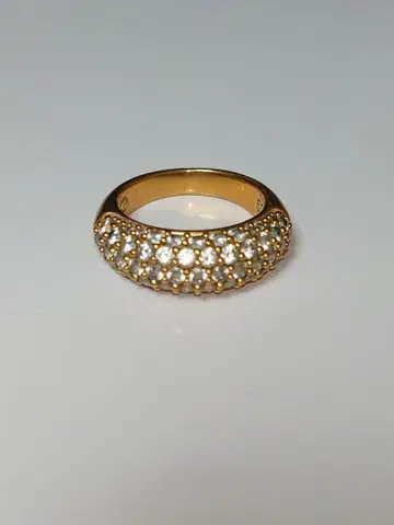 스와로브스키 반지 52 골드 큐빅